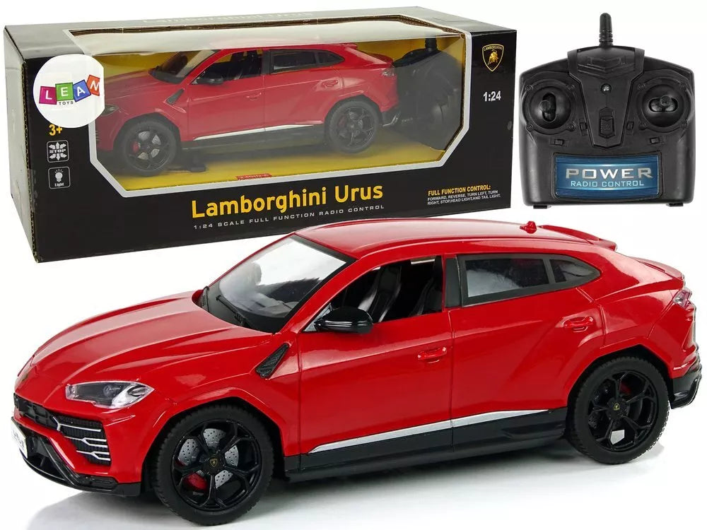 Nuotoliniu būdu valdomas Lamborghini Urus 1:24, 2.4 GHz – raudonas